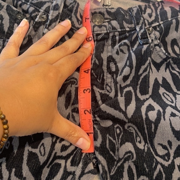 Rag & Bone Corduroy Pattern Jeans Ikat Ink Size 24 - Picture 10 of 10